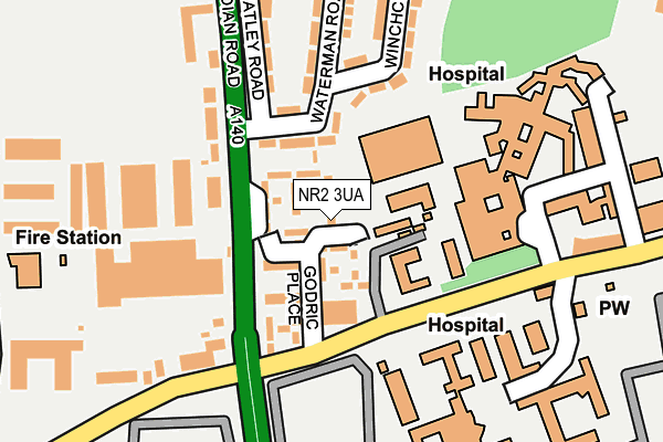 NR2 3UA map - OS OpenMap – Local (Ordnance Survey)