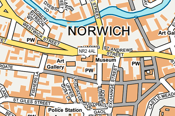 NR2 4AL map - OS OpenMap – Local (Ordnance Survey)