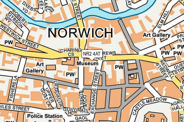 NR2 4AT map - OS OpenMap – Local (Ordnance Survey)