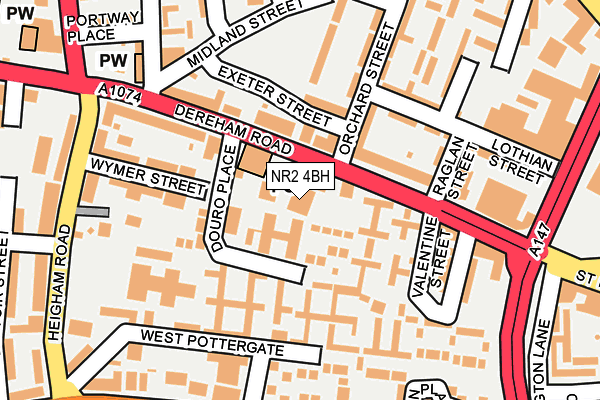 NR2 4BH map - OS OpenMap – Local (Ordnance Survey)