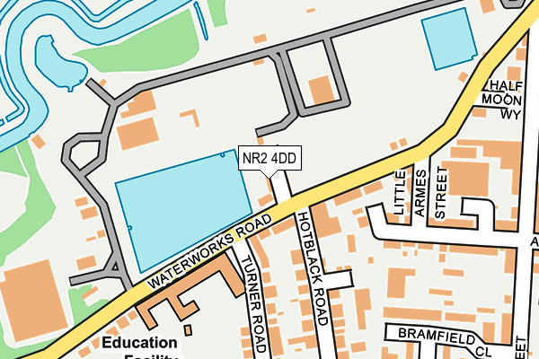 NR2 4DD map - OS OpenMap – Local (Ordnance Survey)