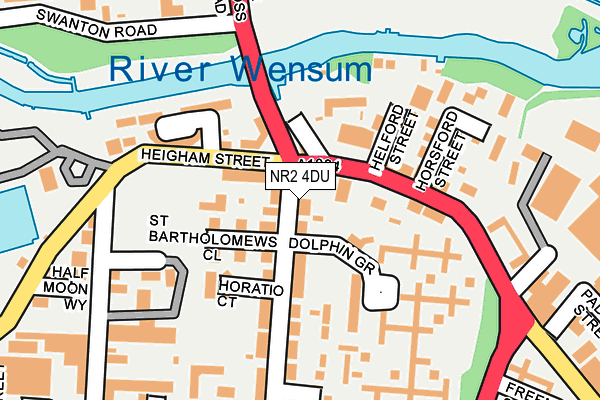 NR2 4DU map - OS OpenMap – Local (Ordnance Survey)