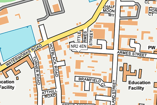 NR2 4EN map - OS OpenMap – Local (Ordnance Survey)