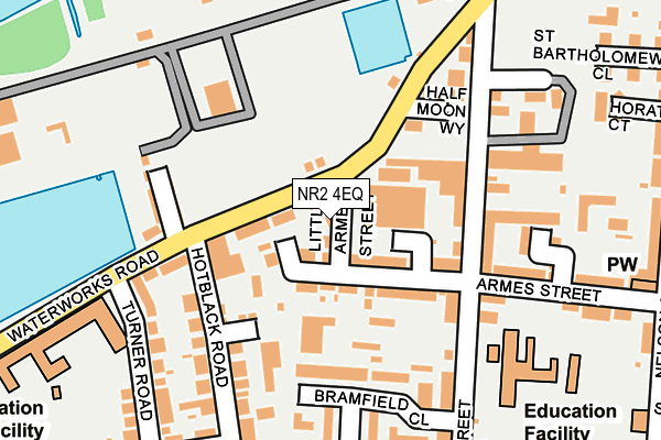 NR2 4EQ map - OS OpenMap – Local (Ordnance Survey)