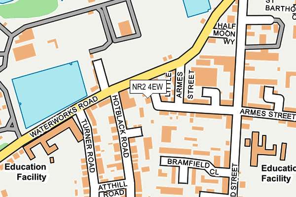 NR2 4EW map - OS OpenMap – Local (Ordnance Survey)