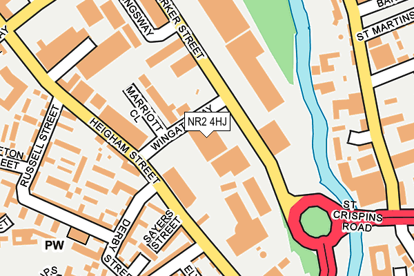 NR2 4HJ map - OS OpenMap – Local (Ordnance Survey)