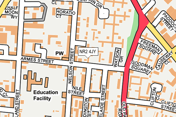 NR2 4JY map - OS OpenMap – Local (Ordnance Survey)