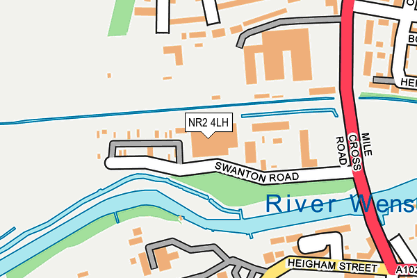 NR2 4LH map - OS OpenMap – Local (Ordnance Survey)