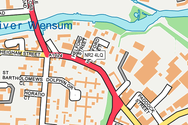 NR2 4LQ map - OS OpenMap – Local (Ordnance Survey)
