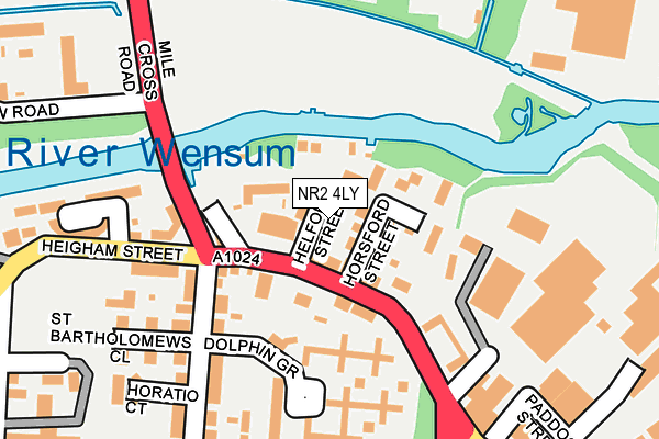 NR2 4LY map - OS OpenMap – Local (Ordnance Survey)