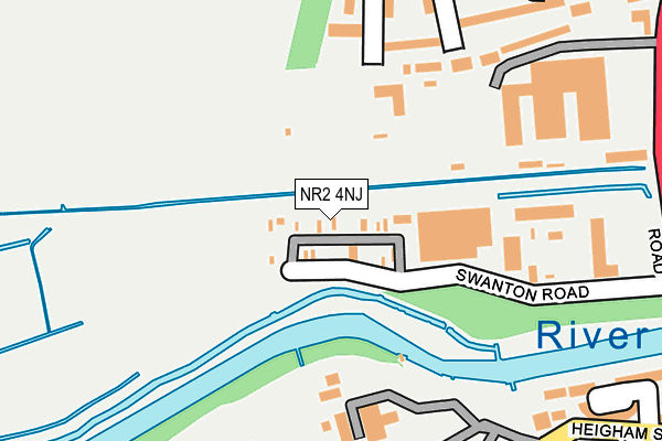 NR2 4NJ map - OS OpenMap – Local (Ordnance Survey)