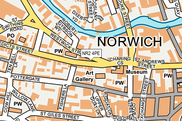 NR2 4PE map - OS OpenMap – Local (Ordnance Survey)