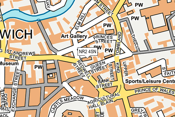 NR2 4SN map - OS OpenMap – Local (Ordnance Survey)