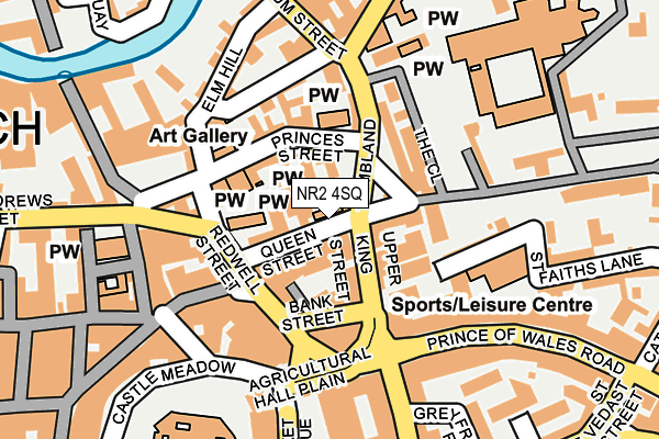 NR2 4SQ map - OS OpenMap – Local (Ordnance Survey)
