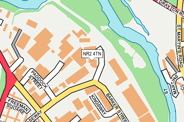 NR2 4TN map - OS OpenMap – Local (Ordnance Survey)