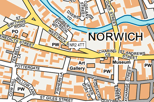 NR2 4TT map - OS OpenMap – Local (Ordnance Survey)