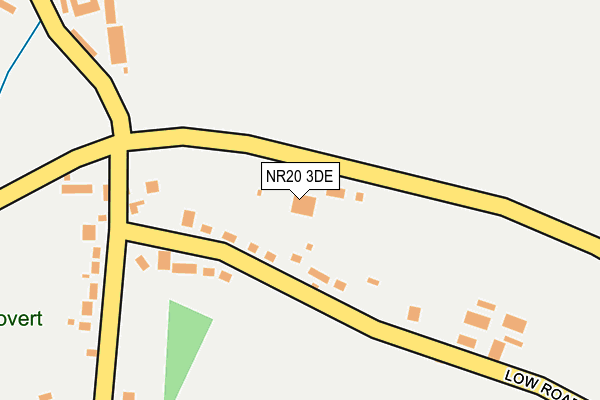 NR20 3DE map - OS OpenMap – Local (Ordnance Survey)