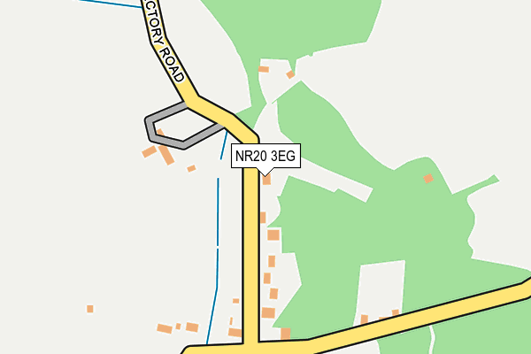 NR20 3EG map - OS OpenMap – Local (Ordnance Survey)
