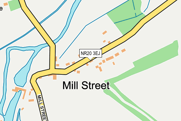 NR20 3EJ map - OS OpenMap – Local (Ordnance Survey)
