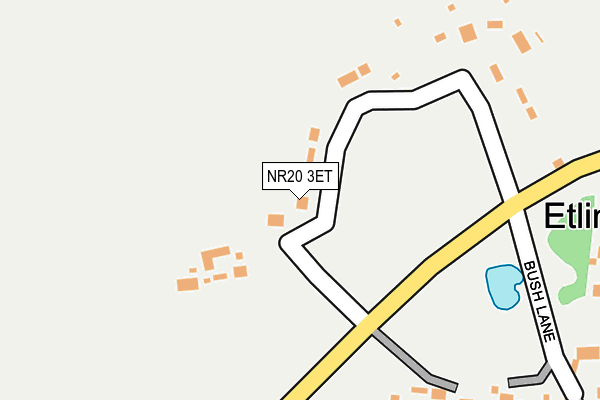 NR20 3ET map - OS OpenMap – Local (Ordnance Survey)
