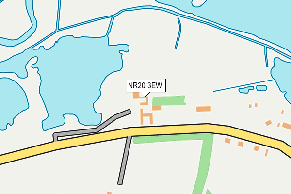 NR20 3EW map - OS OpenMap – Local (Ordnance Survey)
