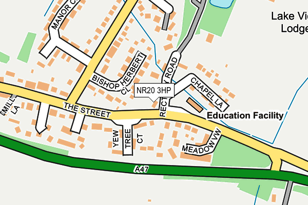 NR20 3HP map - OS OpenMap – Local (Ordnance Survey)