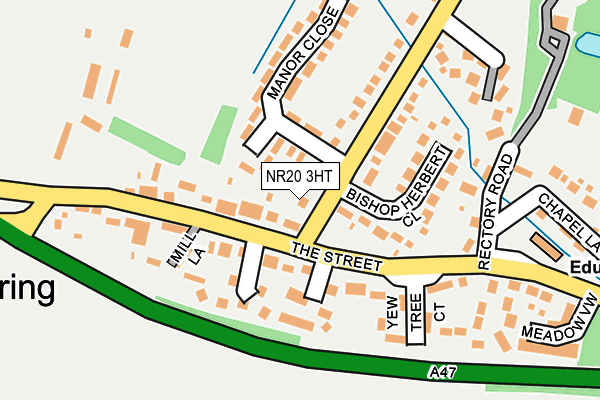 NR20 3HT map - OS OpenMap – Local (Ordnance Survey)