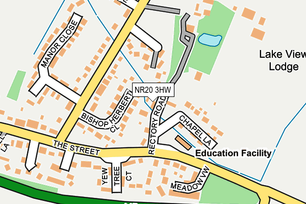 NR20 3HW map - OS OpenMap – Local (Ordnance Survey)