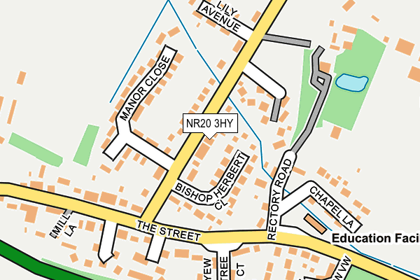 NR20 3HY map - OS OpenMap – Local (Ordnance Survey)
