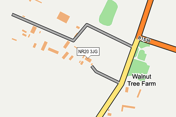 NR20 3JG map - OS OpenMap – Local (Ordnance Survey)