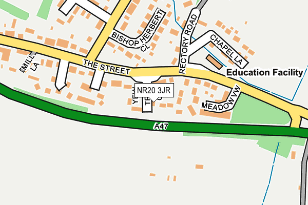 NR20 3JR map - OS OpenMap – Local (Ordnance Survey)