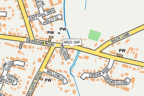 NR20 3NP map - OS OpenMap – Local (Ordnance Survey)