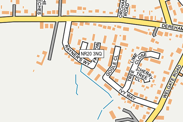 NR20 3NQ map - OS OpenMap – Local (Ordnance Survey)