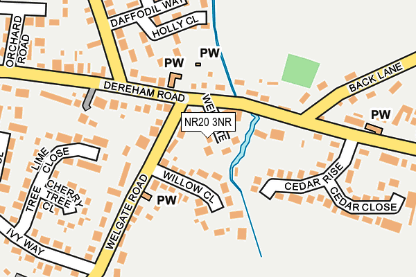 NR20 3NR map - OS OpenMap – Local (Ordnance Survey)
