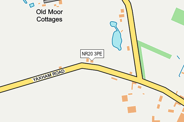 NR20 3PE map - OS OpenMap – Local (Ordnance Survey)