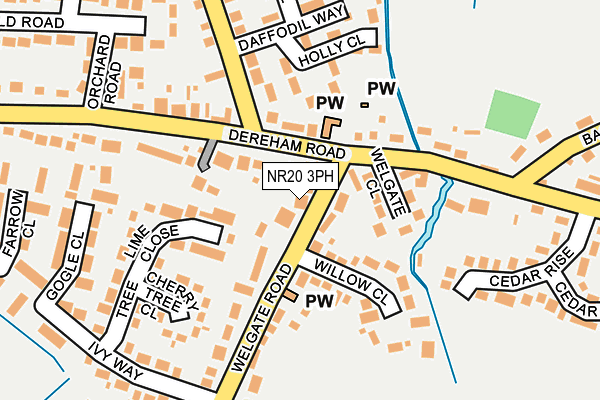 NR20 3PH map - OS OpenMap – Local (Ordnance Survey)