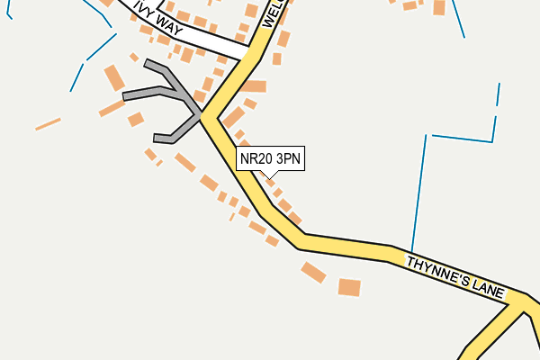 NR20 3PN map - OS OpenMap – Local (Ordnance Survey)