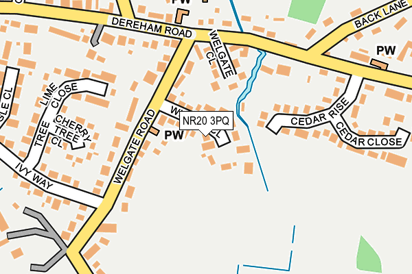 NR20 3PQ map - OS OpenMap – Local (Ordnance Survey)