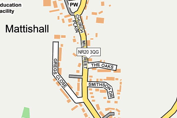 NR20 3QG map - OS OpenMap – Local (Ordnance Survey)