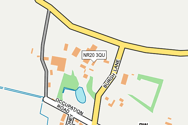 NR20 3QU map - OS OpenMap – Local (Ordnance Survey)