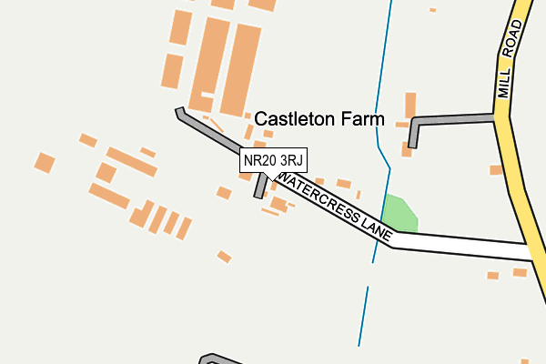 NR20 3RJ map - OS OpenMap – Local (Ordnance Survey)