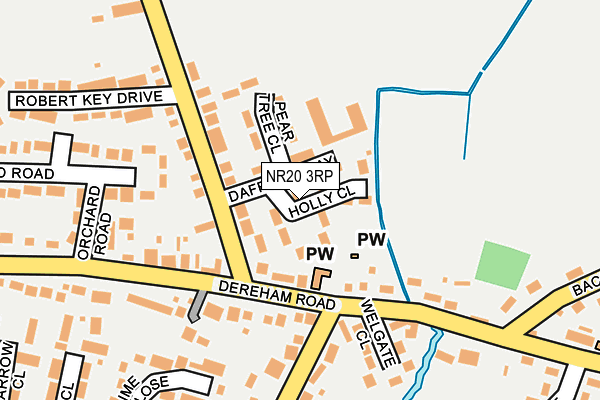 NR20 3RP map - OS OpenMap – Local (Ordnance Survey)