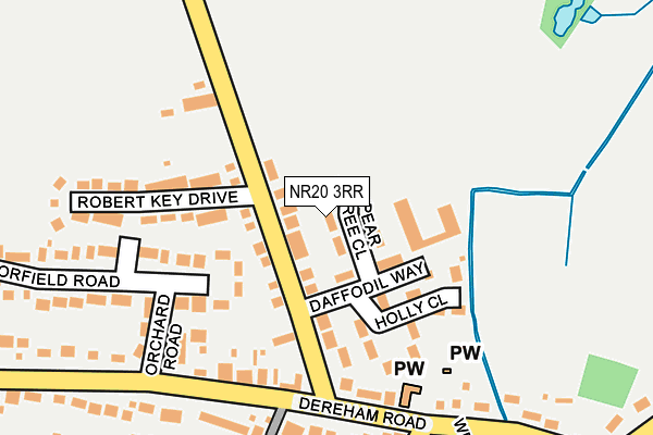 NR20 3RR map - OS OpenMap – Local (Ordnance Survey)