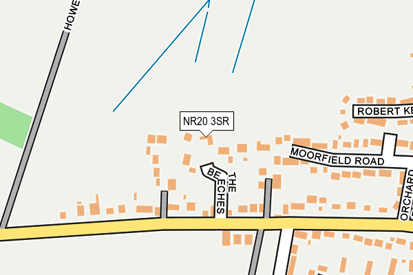 NR20 3SR map - OS OpenMap – Local (Ordnance Survey)