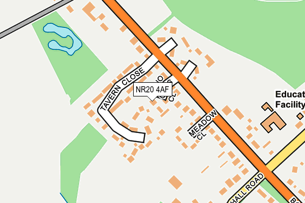NR20 4AF map - OS OpenMap – Local (Ordnance Survey)