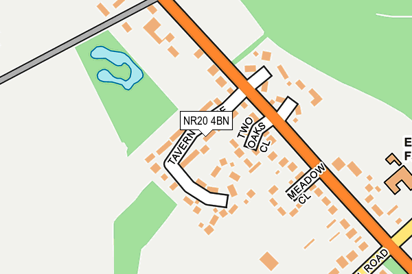 NR20 4BN map - OS OpenMap – Local (Ordnance Survey)