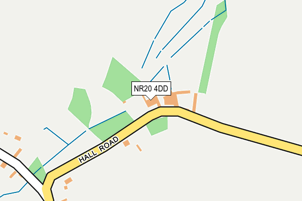 NR20 4DD map - OS OpenMap – Local (Ordnance Survey)