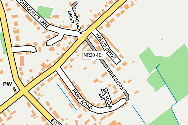NR20 4EH map - OS OpenMap – Local (Ordnance Survey)