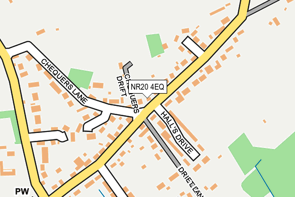 NR20 4EQ map - OS OpenMap – Local (Ordnance Survey)