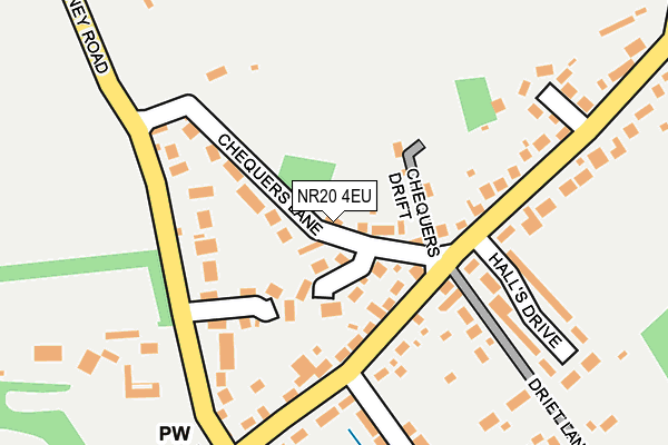 NR20 4EU map - OS OpenMap – Local (Ordnance Survey)
